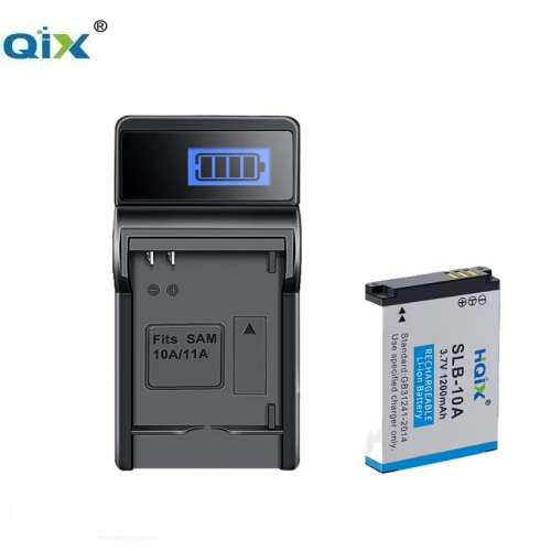 HQIX Samsung SLB-10A Lithium-Ion Battery With USB Charger 代用全解碼鋰電池連充...