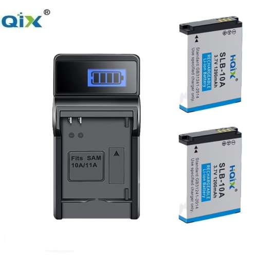 HQIX Samsung SLB-10A Lithium-Ion Battery With USB Charger 代用全解碼鋰電池連充...
