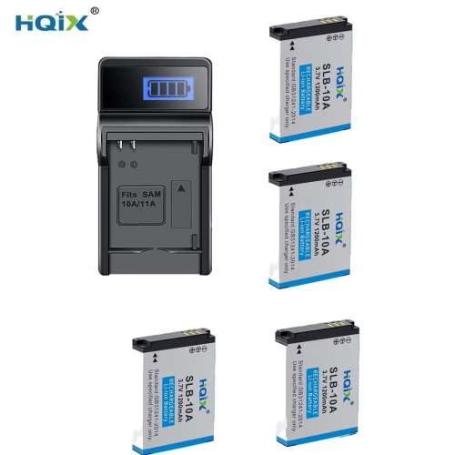HQIX Samsung SLB-10A Lithium-Ion Battery With USB Charger 代用全解碼鋰電池連充...