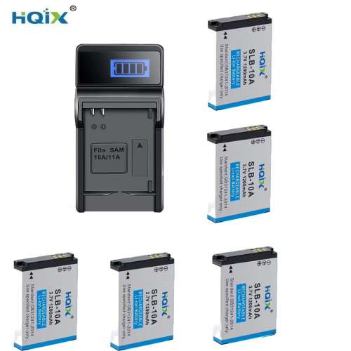 HQIX Samsung SLB-10A Lithium-Ion Battery With USB Charger 代用全解碼鋰電池連充...