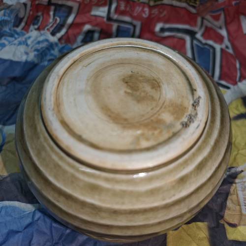 日本唐津燒浮雕手捏建水