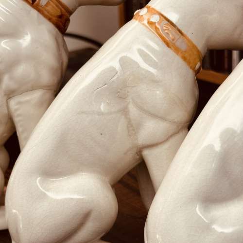 Nipper RCA Victor dog(次品，腳裂，已痴番好），－隻約16cm高，另外2隻約13cm高，...