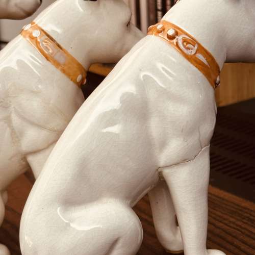 Nipper RCA Victor dog(次品，腳裂，已痴番好），－隻約16cm高，另外2隻約13cm高，...