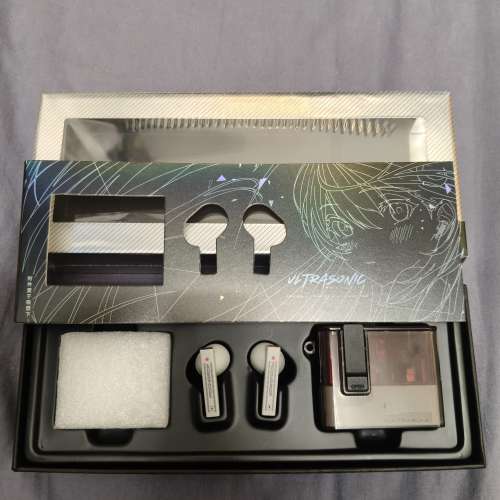 水月雨超声波Ultrasonic圈铁混合藍牙耳機，送清泉清水耳膠