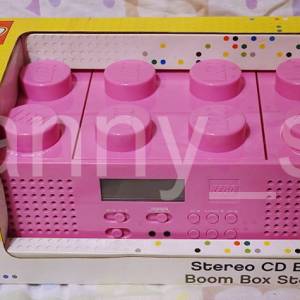 全新 LEGO® 樂高 Pink 粉紅色 Stereo CD Boombox 多功能 CD Player FM/AM 收音機