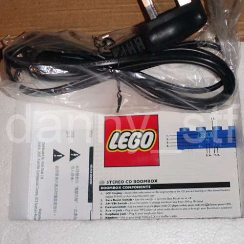 全新 LEGO® 樂高 Pink 粉紅色 Stereo CD Boombox 多功能 CD Player FM/AM 收音機