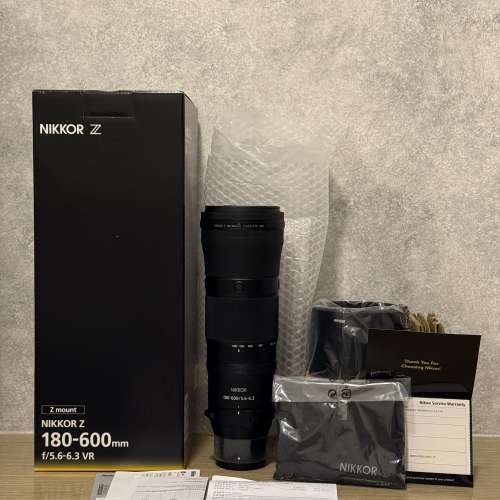 Nikon Z 180-600mm f/5.6-6.3 VR 行貨 180-600 1868 Z9 Z8 Z7 Z6 Z5 Zf Z50 Z30 Zfc