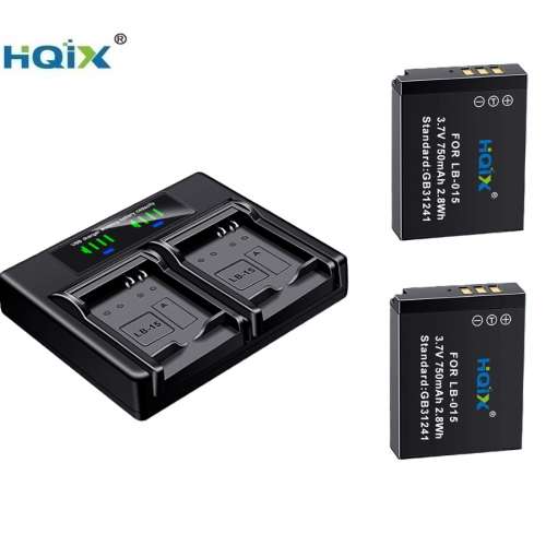 HQIX Kodak LB-015 Lithium-Ion Battery Pack With LCD Display USB-C Dual Charger