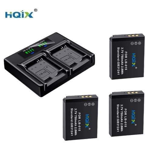 HQIX Kodak LB-015 Lithium-Ion Battery Pack With LCD Display USB-C Dual Charger