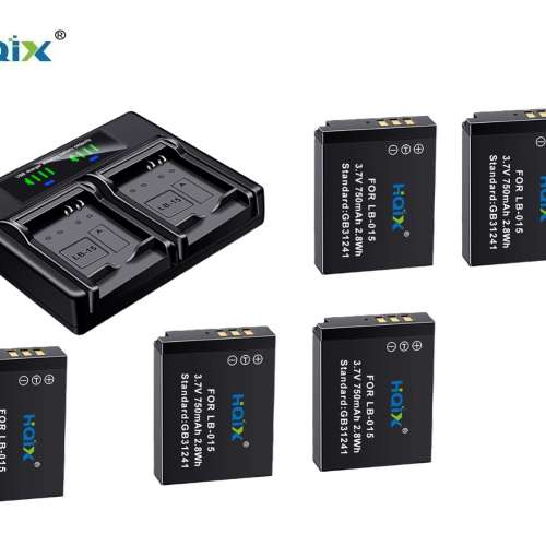 HQIX Kodak LB-015 Lithium-Ion Battery Pack With LCD Display USB-C Dual Charger