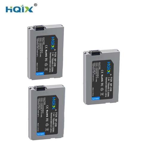 HQIX CANON BP-208 Lithium Battery Pack With LCD Diaplay USB Charger 代用鋰電池...
