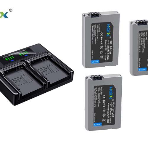 BP-208 Lithium Battery Pack With LCD Display USB-C Dual Charger 代用鋰電池連充...