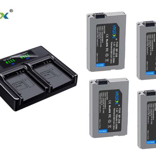 BP-208 Lithium Battery Pack With LCD Display USB-C Dual Charger 代用鋰電池連充...