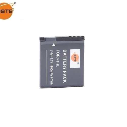 DSTE NB-8L Fully Decoded Lithium-Ion Battery With Single-Bay Travel Charger