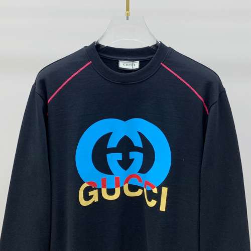 Gucci圓領衛衣男女同款碼數：S-XL