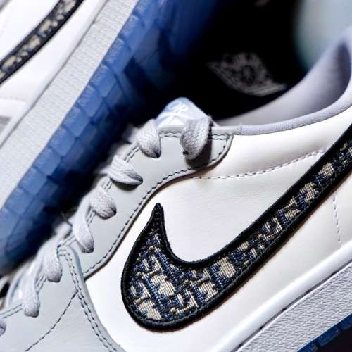 Dior x Air Jordan 1 LOW白灰 低幫