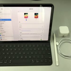 Apple iPad Air 5 64GB 太空灰色連 Apple pencil 2 及 Apple smart keyboard folio ...