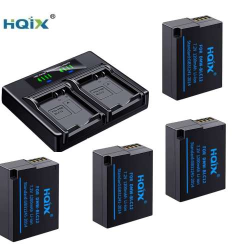 HQIX Panasonic DMW-BLC12 / Leica BP-DC12 / Sigma BP-51 Fully Decoded Lithium-Ion