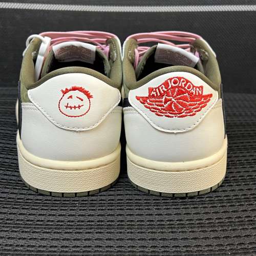 Travis Scott x Air Jordan AJ1 Low OG SP TS聯名倒鉤8.0低幫 白橄欖綠