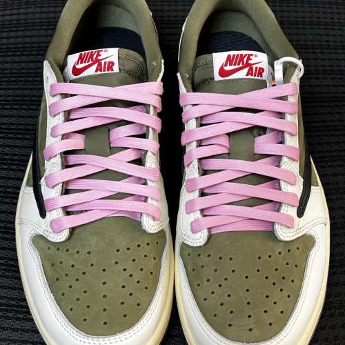 Travis Scott x Air Jordan AJ1 Low OG SP TS聯名倒鉤8.0低幫 白橄欖綠