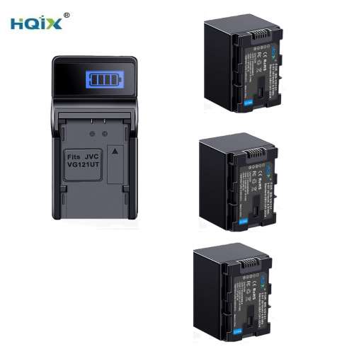 HQIX BN-VG121 Lithium-Ion Battery Pack With USB Charger 代用全解碼鋰電池連充電器