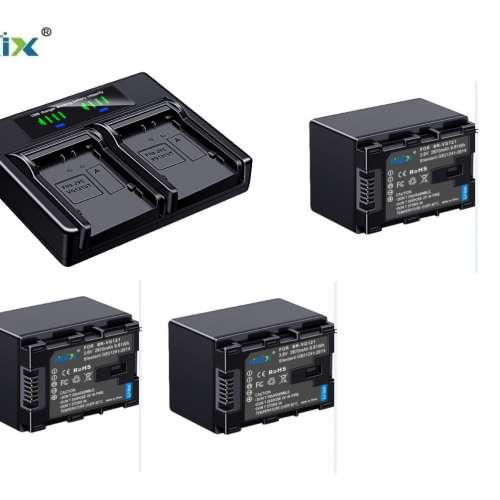 HQIX BN-VG121 Lithium-Ion Battery Pack With LCD Display USB-C Dual Charger 代...