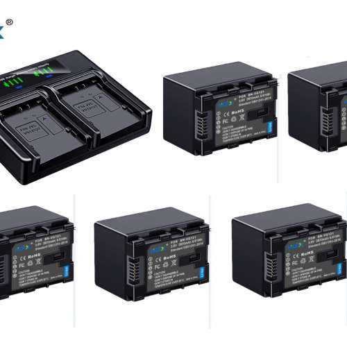 HQIX BN-VG121 Lithium-Ion Battery Pack With LCD Display USB-C Dual Charger 代...