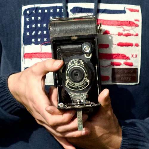 中古美國伊士曼柯達沃倫達膠片畫幅折疊皮腔機械相機 Eastman Kodak camera 收藏古董...