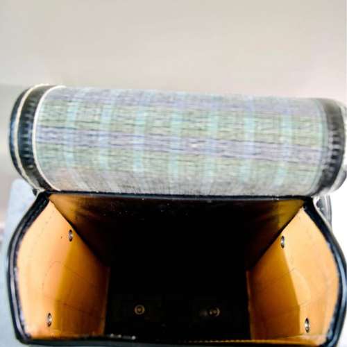 中古日本小學生兒童真皮健康護脊雙肩背包書包 收藏古董懷舊書包絕版 Japan school bag