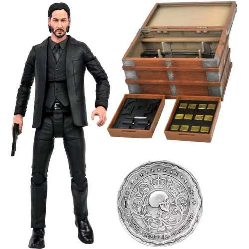 奇洛李維斯 殺神電影人偶公仔 Keanu Reeves JOHN WICK FIGURE 7" DELUXE BOXED MOV...