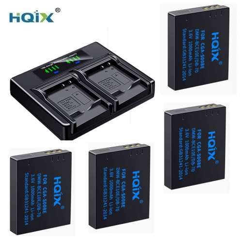 HQIX LEICA BP-DC6-E / BP-DC6-J / BP-DC6-U Battery Pack With LCD Display Charger