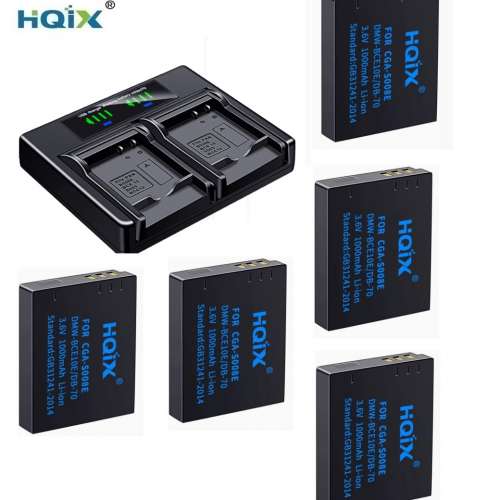 HQIX LEICA BP-DC6-E / BP-DC6-J / BP-DC6-U Battery Pack With LCD Display Charger