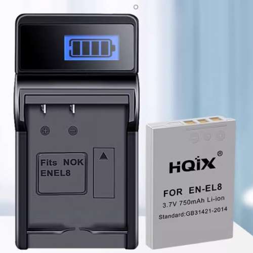 HQIX EN-EL8 Lithium-Ion Battery Pack代用鋰電池