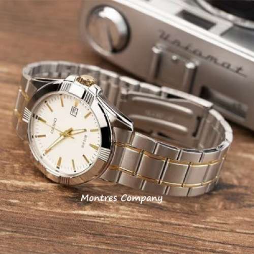 Montres Company 香港註冊公司(32年老店) 卡西歐 CASIO 金銀色 MTP-1308SG MTP-130...