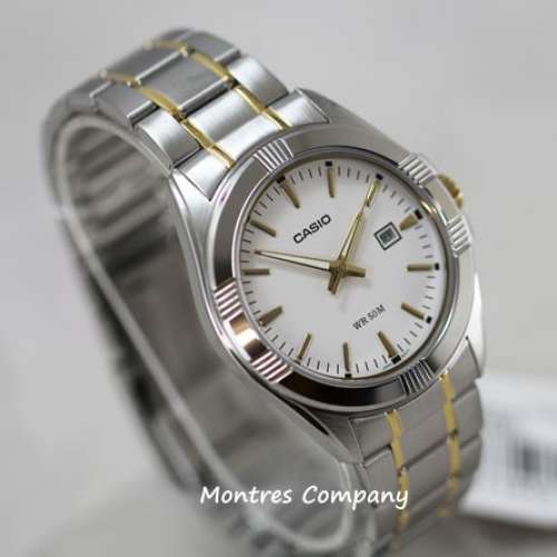 Montres Company 香港註冊公司(32年老店) 卡西歐 CASIO 金銀色 MTP-1308SG MTP-130...