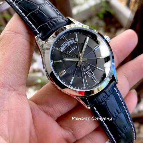 Montres Company 香港註冊公司(32年老店) 卡西歐 CASIO 銀黑色 MTP1381 MTP-1381 M...