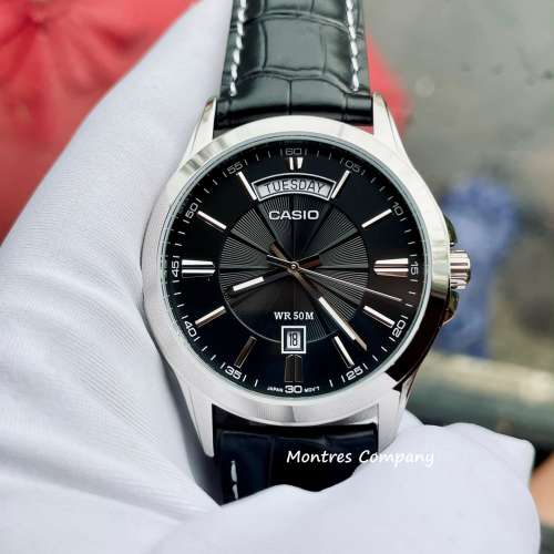 Montres Company 香港註冊公司(32年老店) 卡西歐 CASIO 銀黑色 MTP1381 MTP-1381 M...