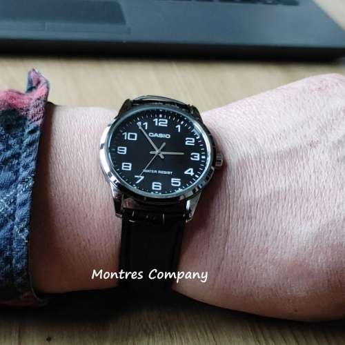Montres Company 香港註冊公司(32年老店) 卡西歐 CASIO 黑銀色 MTP-V001L MTP-V001...