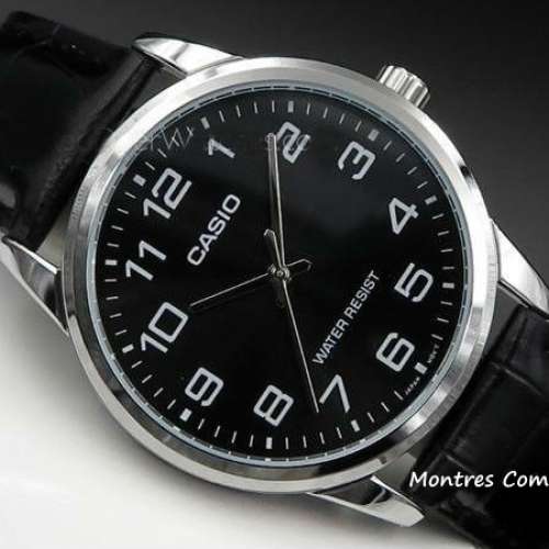 Montres Company 香港註冊公司(32年老店) 卡西歐 CASIO 黑銀色 MTP-V001L MTP-V001...