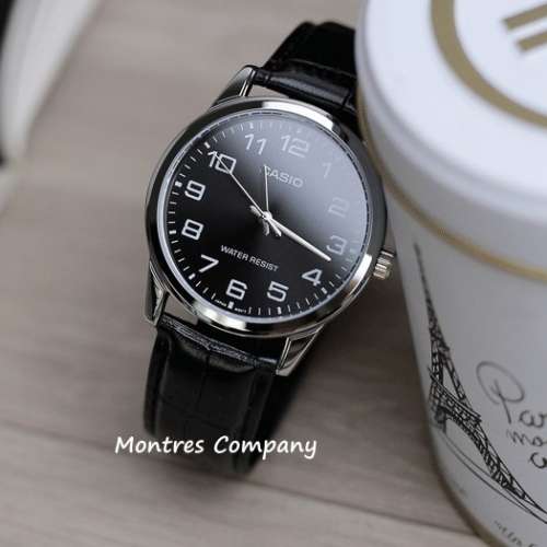 Montres Company 香港註冊公司(32年老店) 卡西歐 CASIO 黑銀色 MTP-V001L MTP-V001...