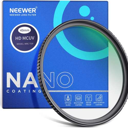 NEEWER CA085 Round Lens Hood With MRC Ultra-Slim UV For FUJIFILM X100V / X100VI