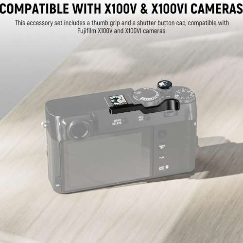 NEEWER Hot Shoe Cover & Shutter Button Cap Set For Fujifilm X100V & X100VI