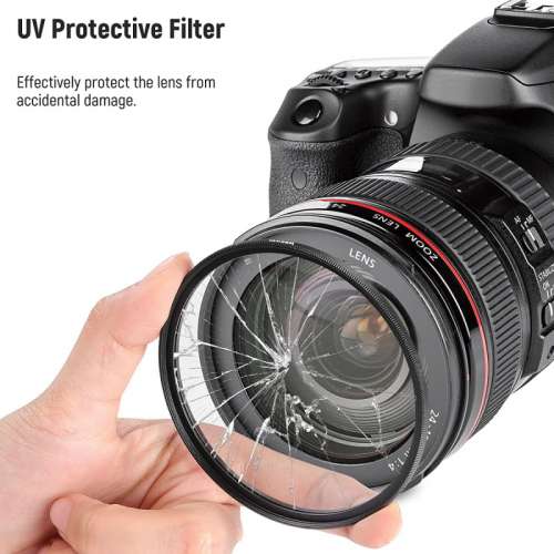 NEEWER CA085 Round Lens Hood With UV, CPL & ND4 Filter Set For FUJIFILM X100VI