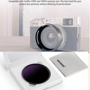 NEEWER CA085 Round Lens Hood With 49mm ND100000 Lens Filter 16.5-Stop Fixed