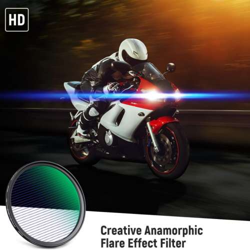 NEEWER CA086 SQUARE Lens Hood With 49mm HD Blue Streak Filter For Fujifilm X100V