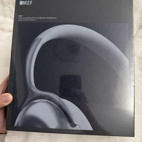 全新 KEF Mu7 罩耳式無線降噪耳機炭灰色 Noise Cancelling Wireless Headphones (C...