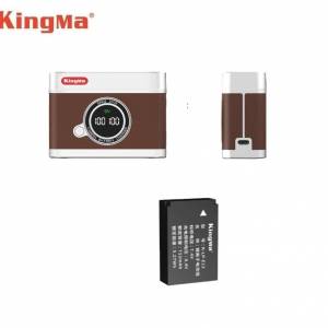 KINGMA LP-E12 With BM070-LPE12 LCD Display USB-C Dual Charger 代用鋰電池連充電機
