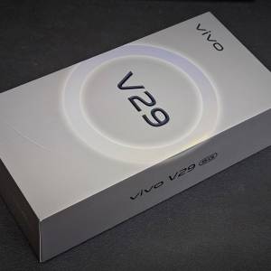 香港🇭🇰行貨全新未開封Vivo V29 12+512GB Snapdragon 7 3D曲芒柔光環黑色憑單據保養