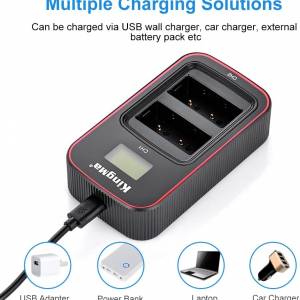 KINGMA NP-W126  With BM058-NPW126 LCD Display USB-C Dual Charger