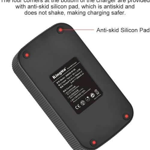 KINGMA NP-W126  With BM058-NPW126 LCD Display USB-C Dual Charger